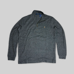 Quarter-Zip Sweater – Dark Gray (XL)