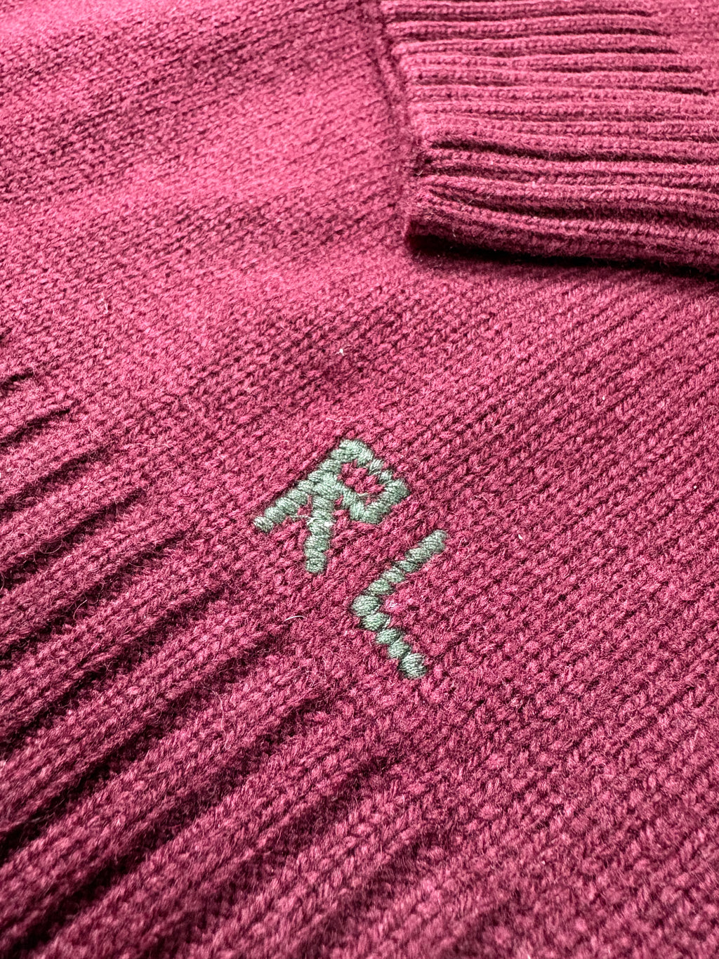 Polo Bear Sweater – Red Wine (L)