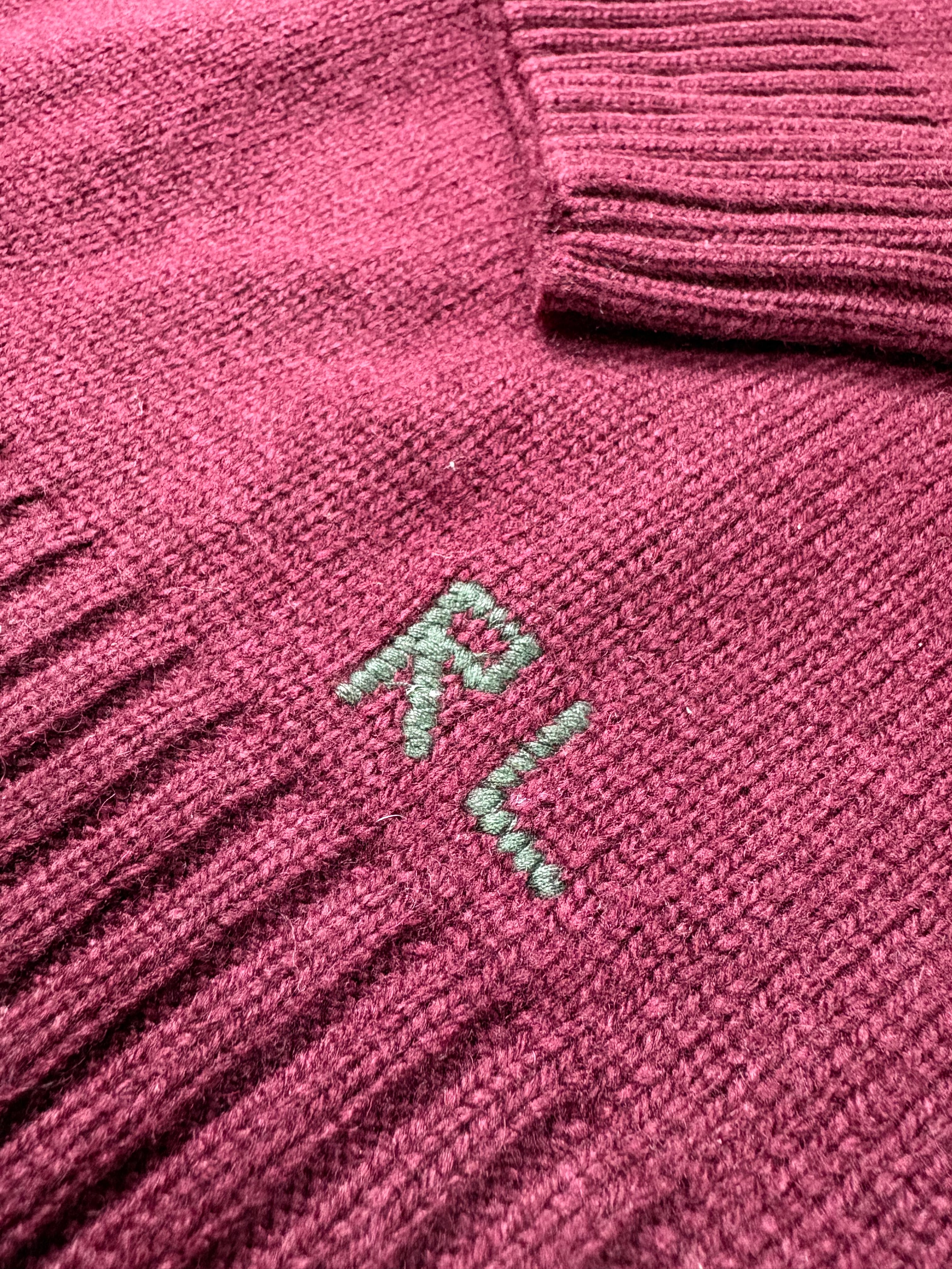 Polo Bear Sweater – Red Wine (L)