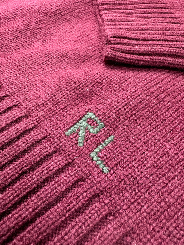 RL Polo Bear Sweater – Red Wine (L)