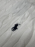 Cable-Knit Jumper – White