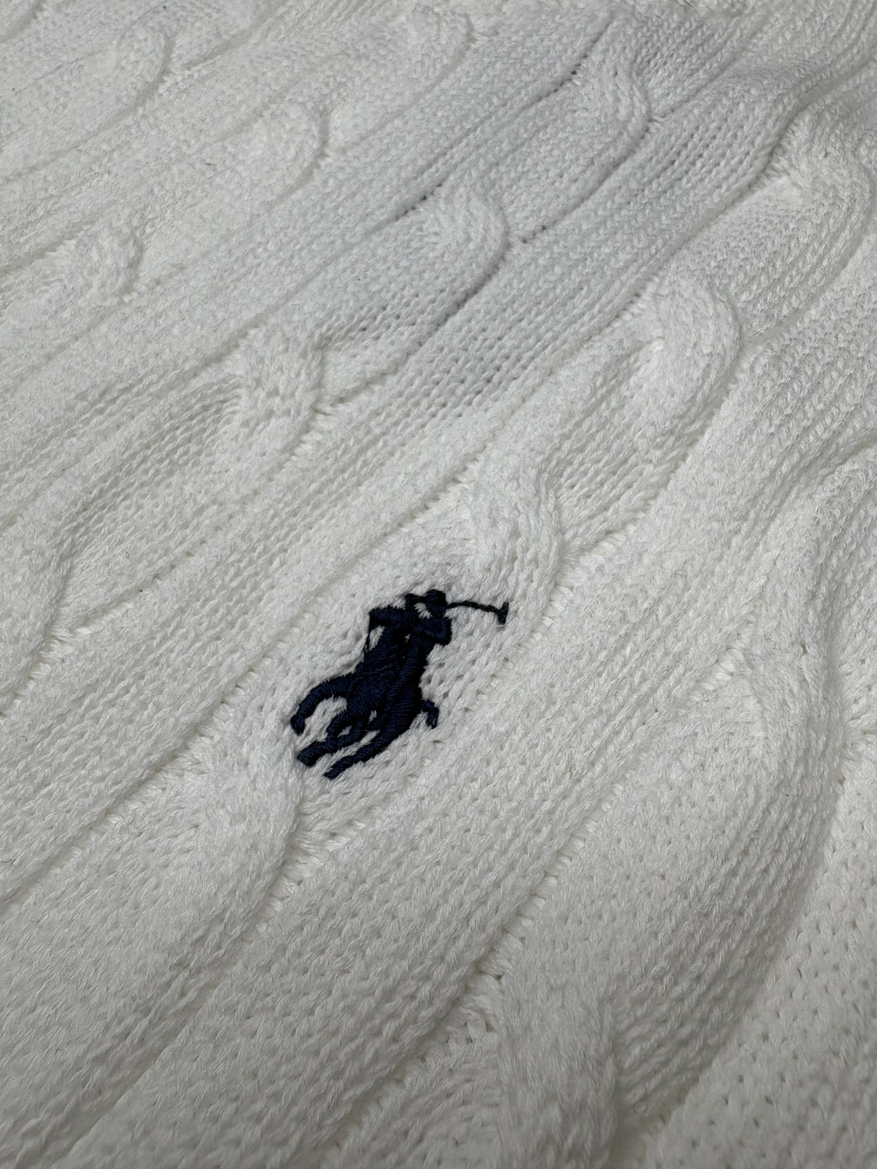 Cable-Knit Jumper – White