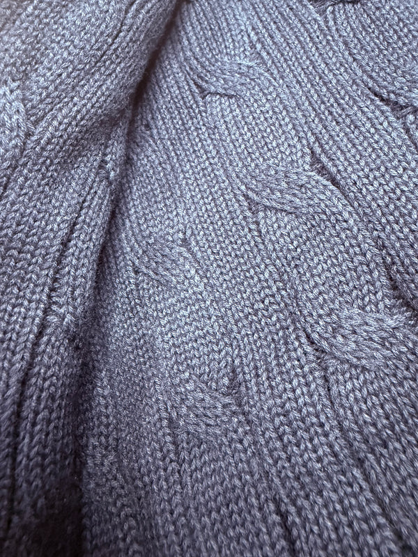 RL Cable-Knit Jumper – Navy