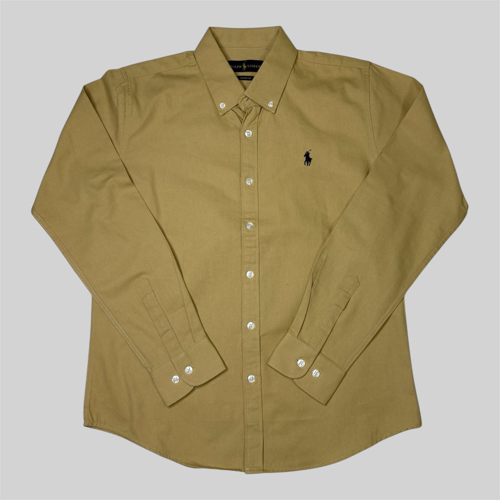 Classic Fit Oxford Shirt – Beige (M)