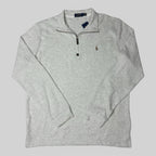 Quarter-Zip Sweater – Gray (XL)