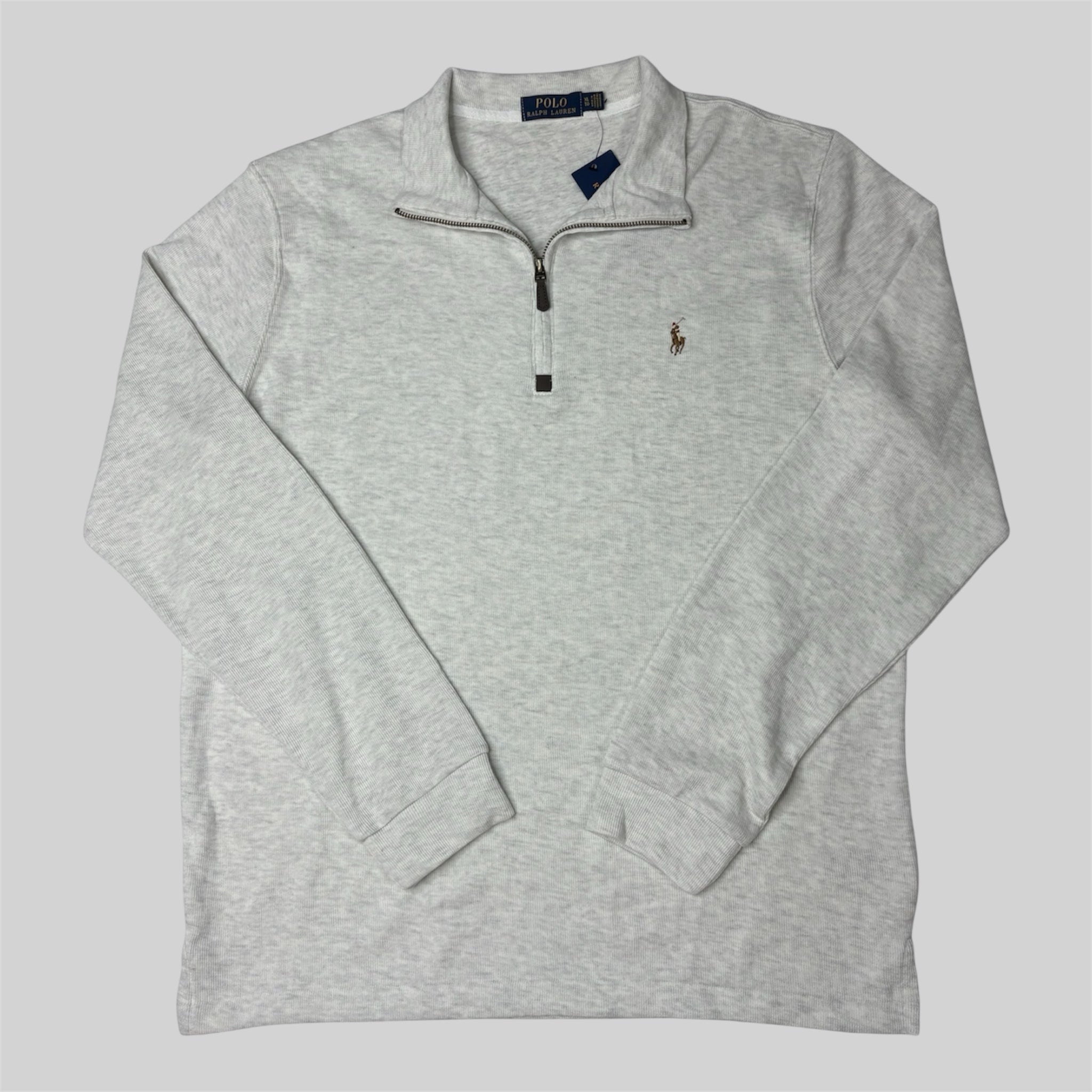 Quarter-Zip Sweater – Gray (XL)