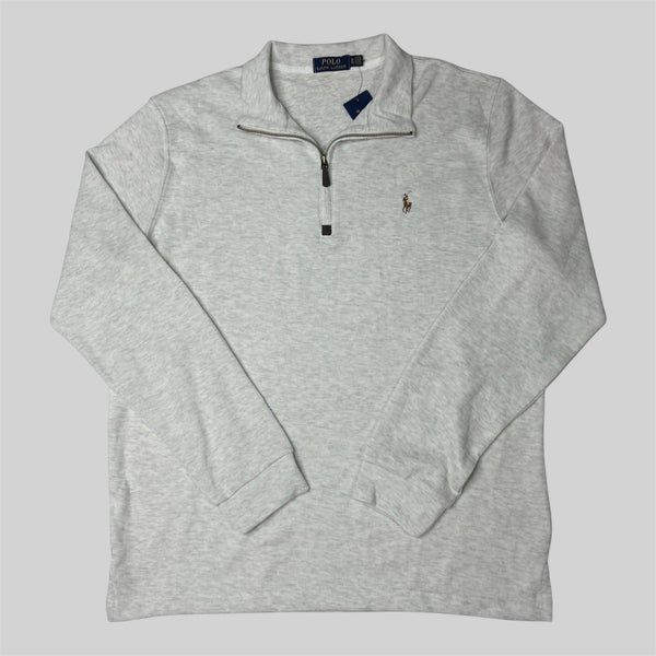 RL Quarter-Zip Sweater – Gray (XL)