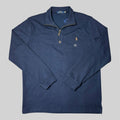 Quarter-Zip Sweater – Navy Blue
