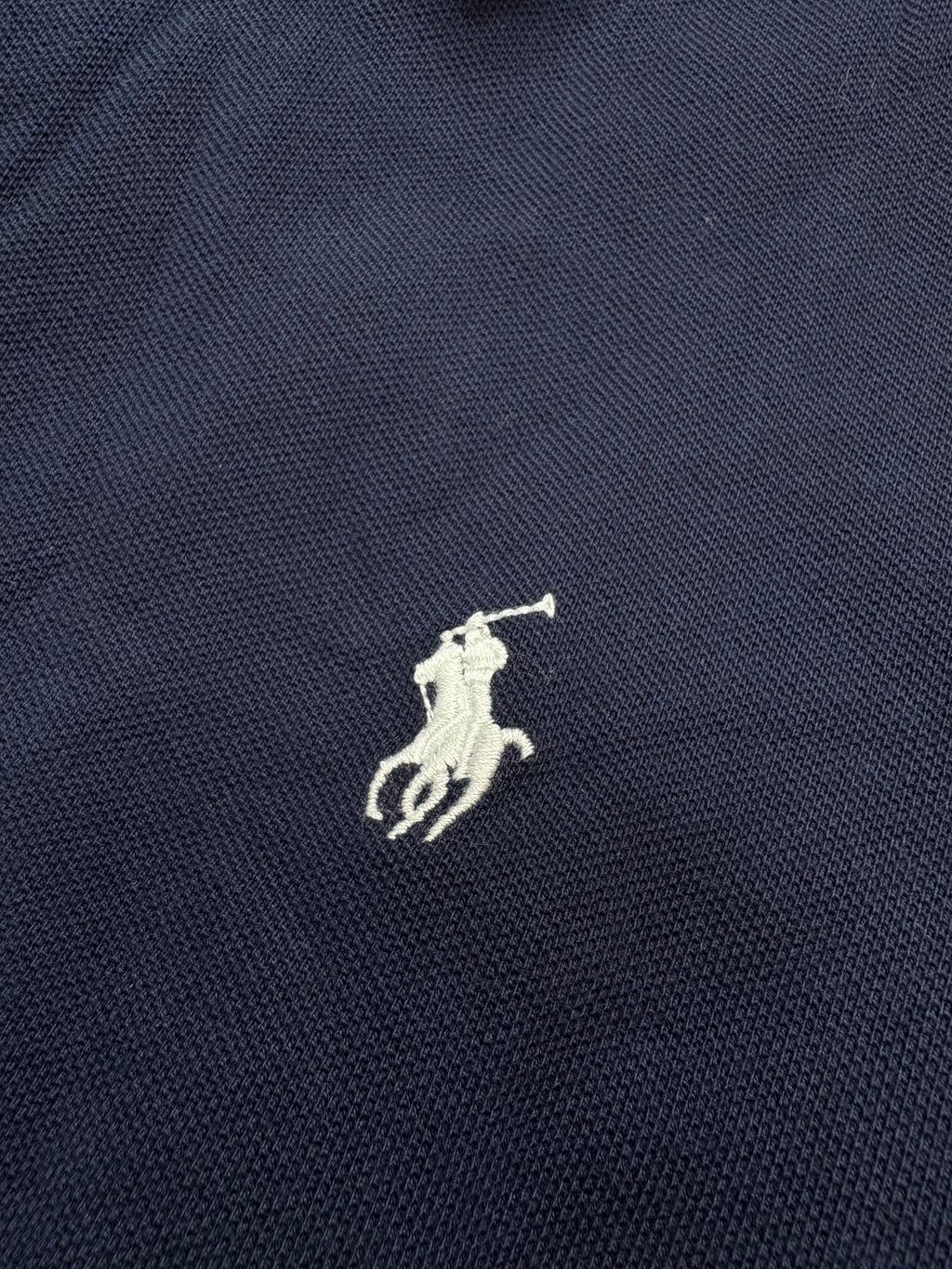 Custom Slim Fit Mesh Polo Shirt – Navy (XL)