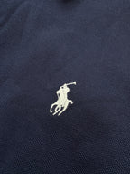 Custom Slim Fit Mesh Polo Shirt – Navy (XL)