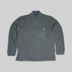Quarter-Zip Sweater – Gray (XL)