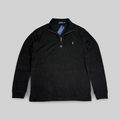 Quarter-Zip Sweater – Black (XL)