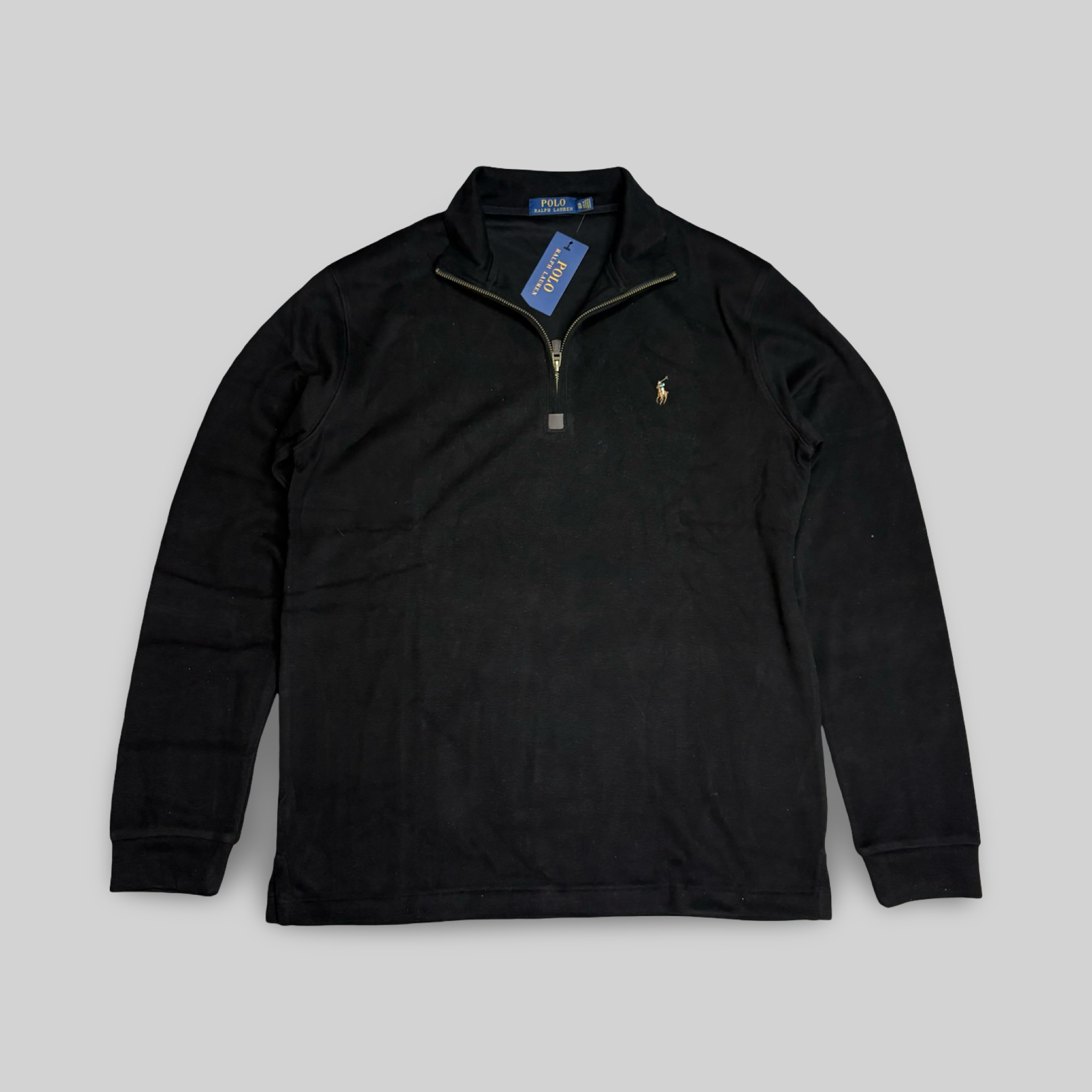 Quarter-Zip Sweater – Black (XL)