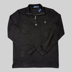 Quarter-Zip Sweater – Black (XL)