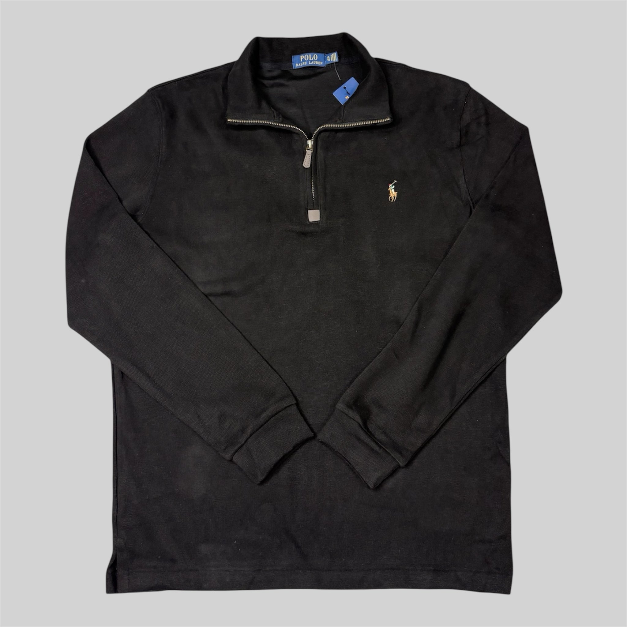 Quarter-Zip Sweater – Black (XL)