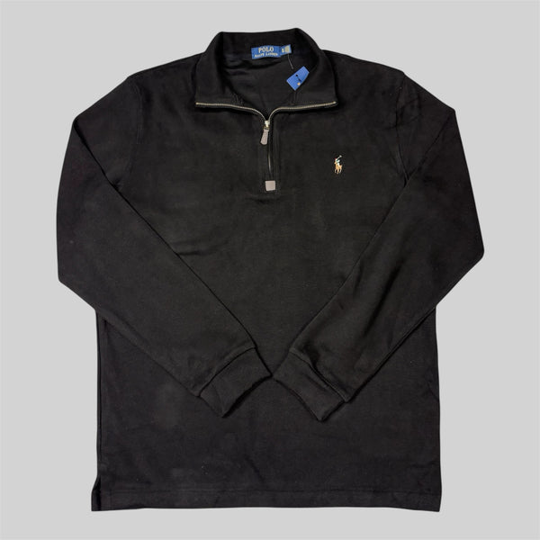 Quarter-Zip Sweater – Black (XL)