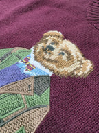 Polo Bear Sweater – Red Wine (L)