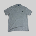 Custom Slim Fit Mesh Polo Shirt – Gray (L)