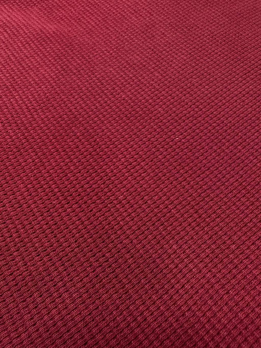 Waffle-Knit Cotton Long-Sleeve Sleep-Wear Shirt (XL)