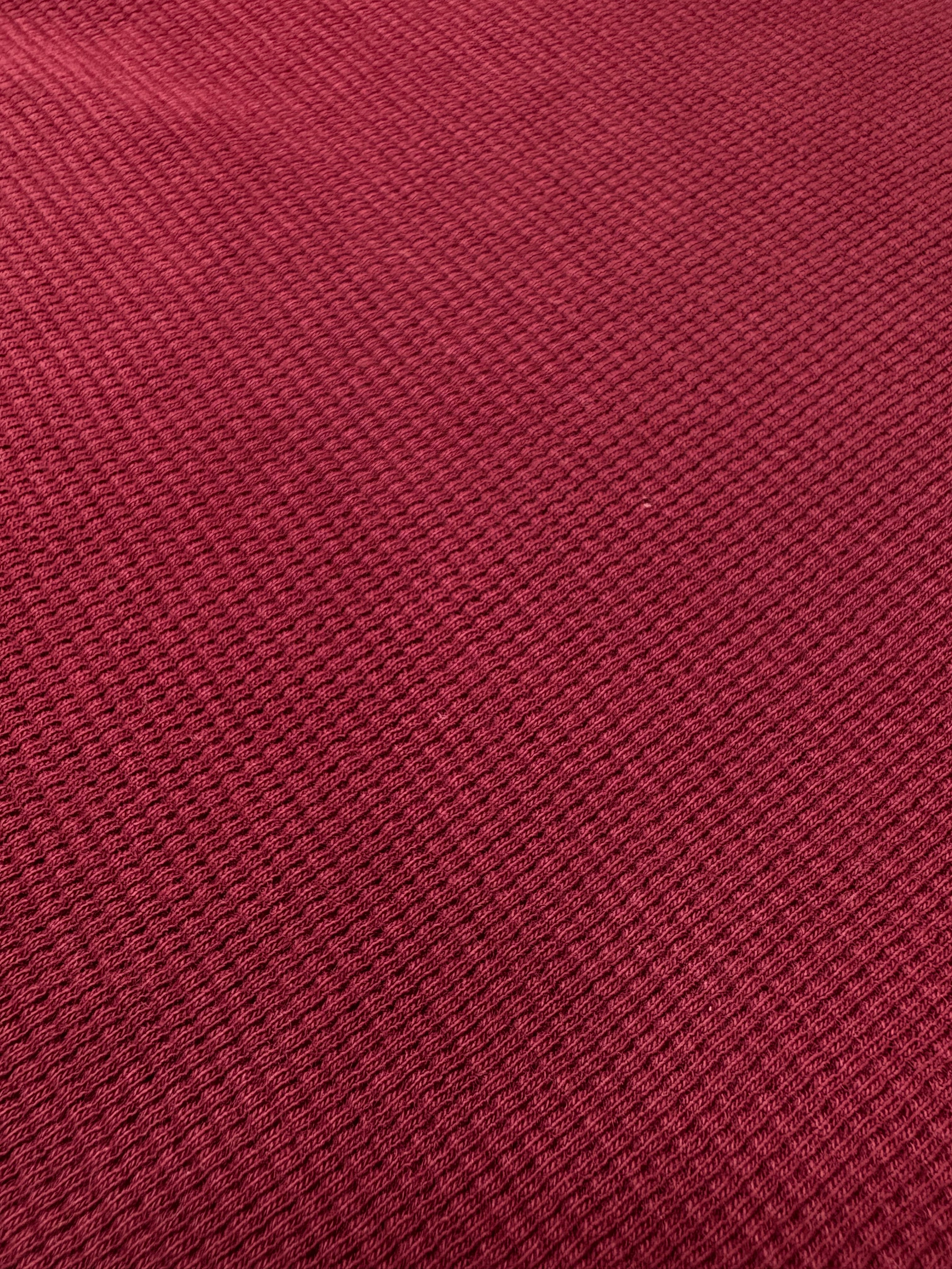 Waffle-Knit Cotton Long-Sleeve Sleep-Wear Shirt (XL)