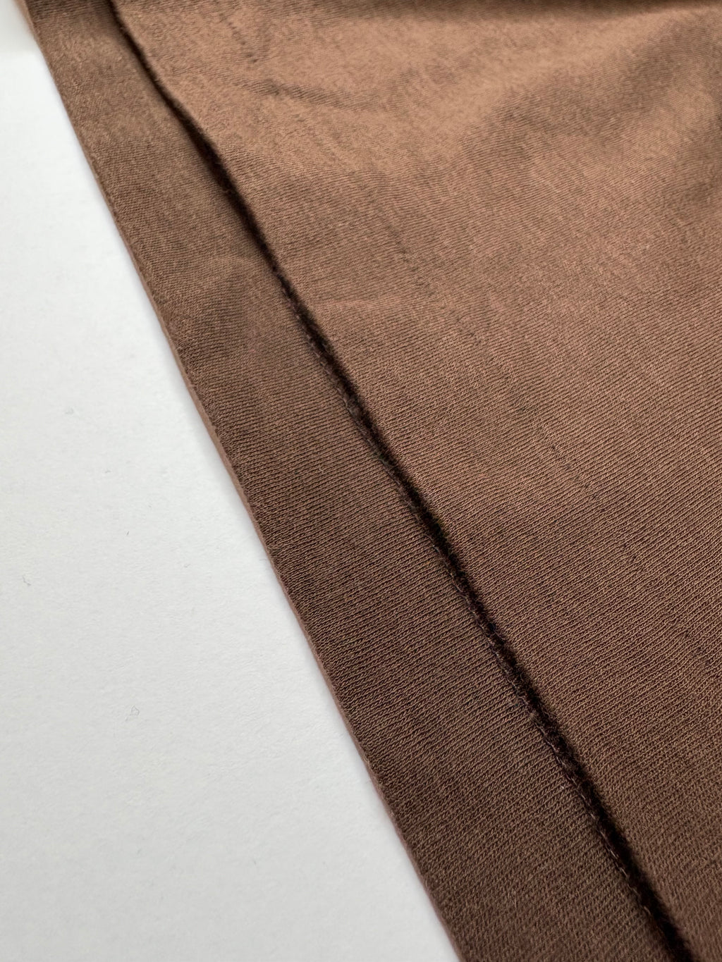 Custom Slim Fit Long-Sleeve T-Shirt in Brown (M)