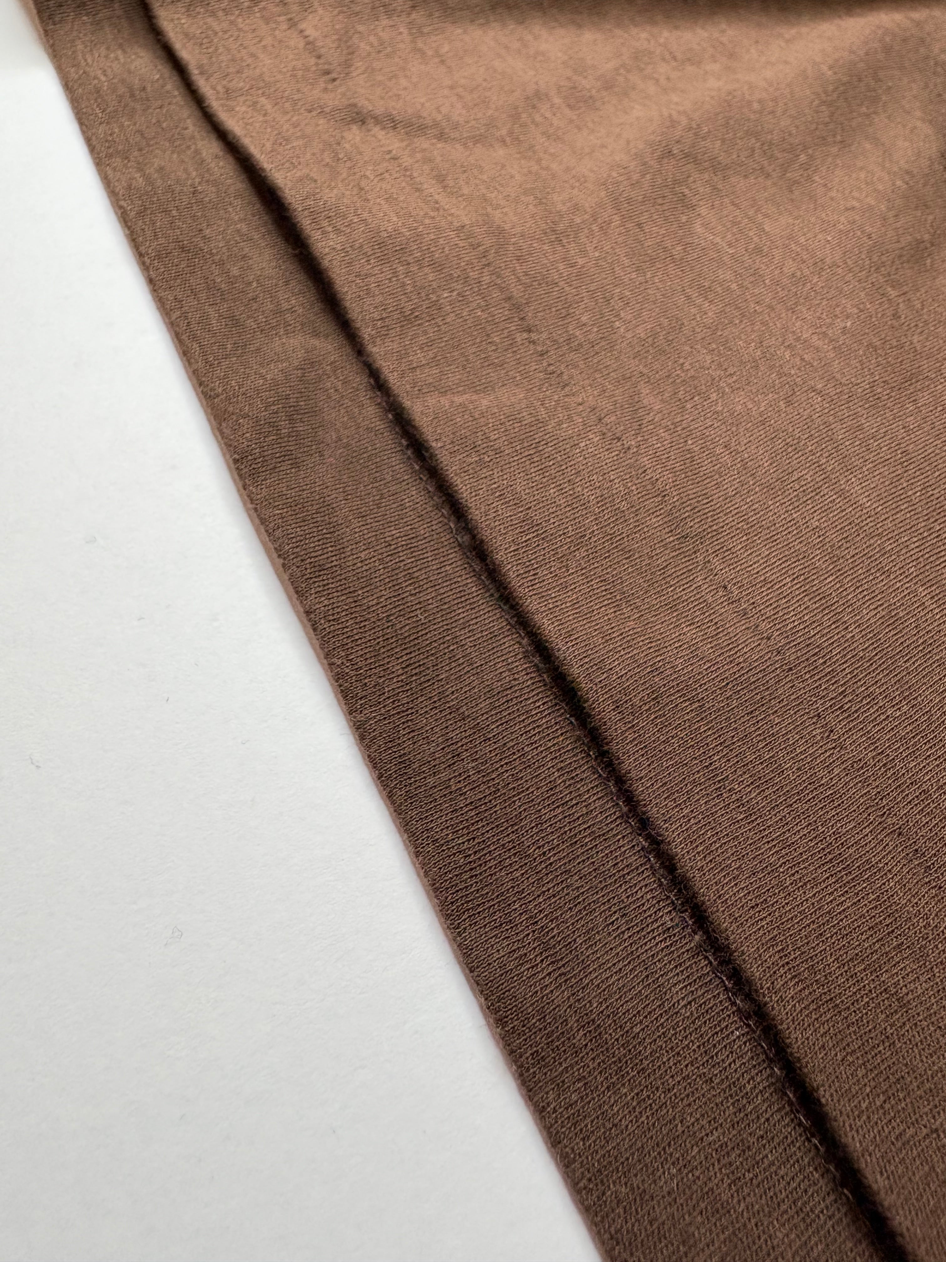 Custom Slim Fit Long-Sleeve T-Shirt in Brown (M)