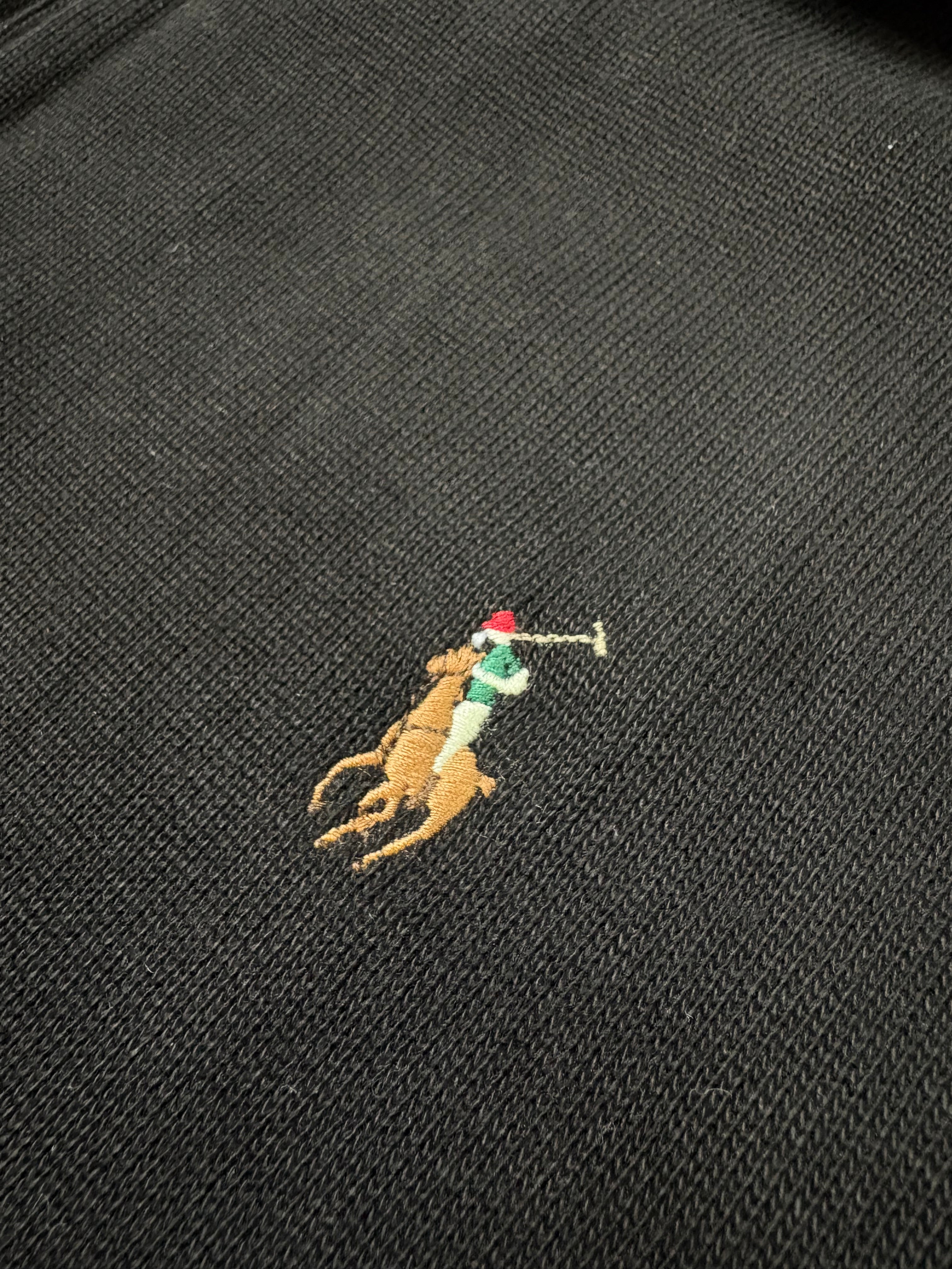 Quarter-Zip Sweater – Black (XL)