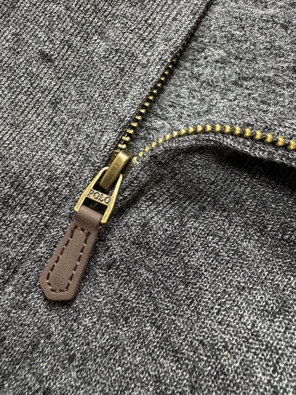 Quarter-Zip Sweater – Dark Gray (XL)