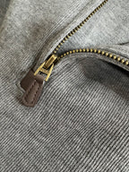 Quarter-Zip Sweater – Gray (XL)