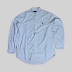 Custom Fit Striped Oxford Shirt Blue/White (XL)