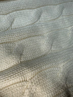 Mini-Cable Cotton Cardigan White (M)