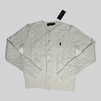 Mini-Cable Cotton Cardigan White (M)