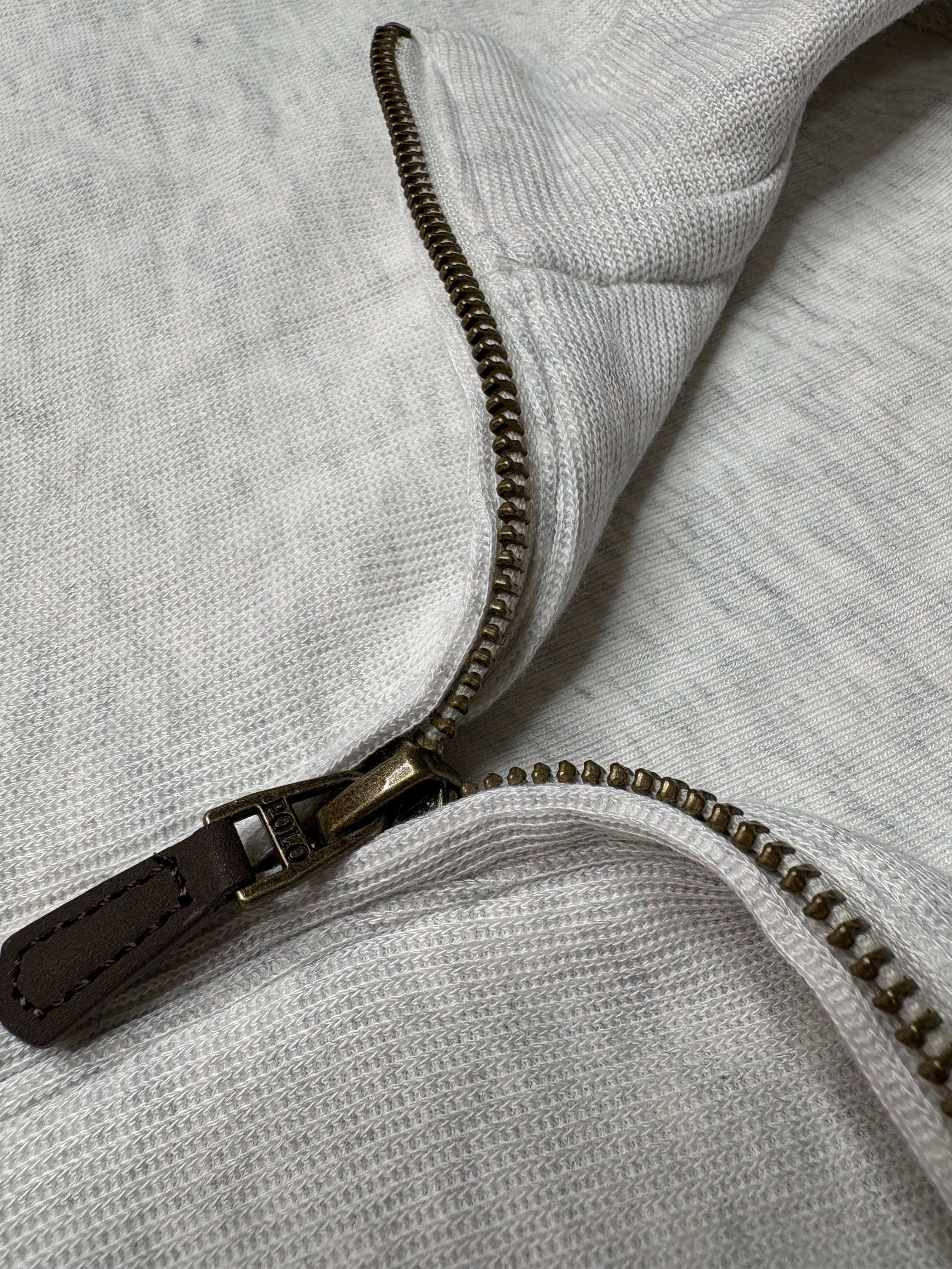 Quarter-Zip Sweater – Gray (XL)