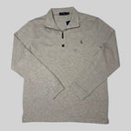 Quarter-Zip Sweater – Beige