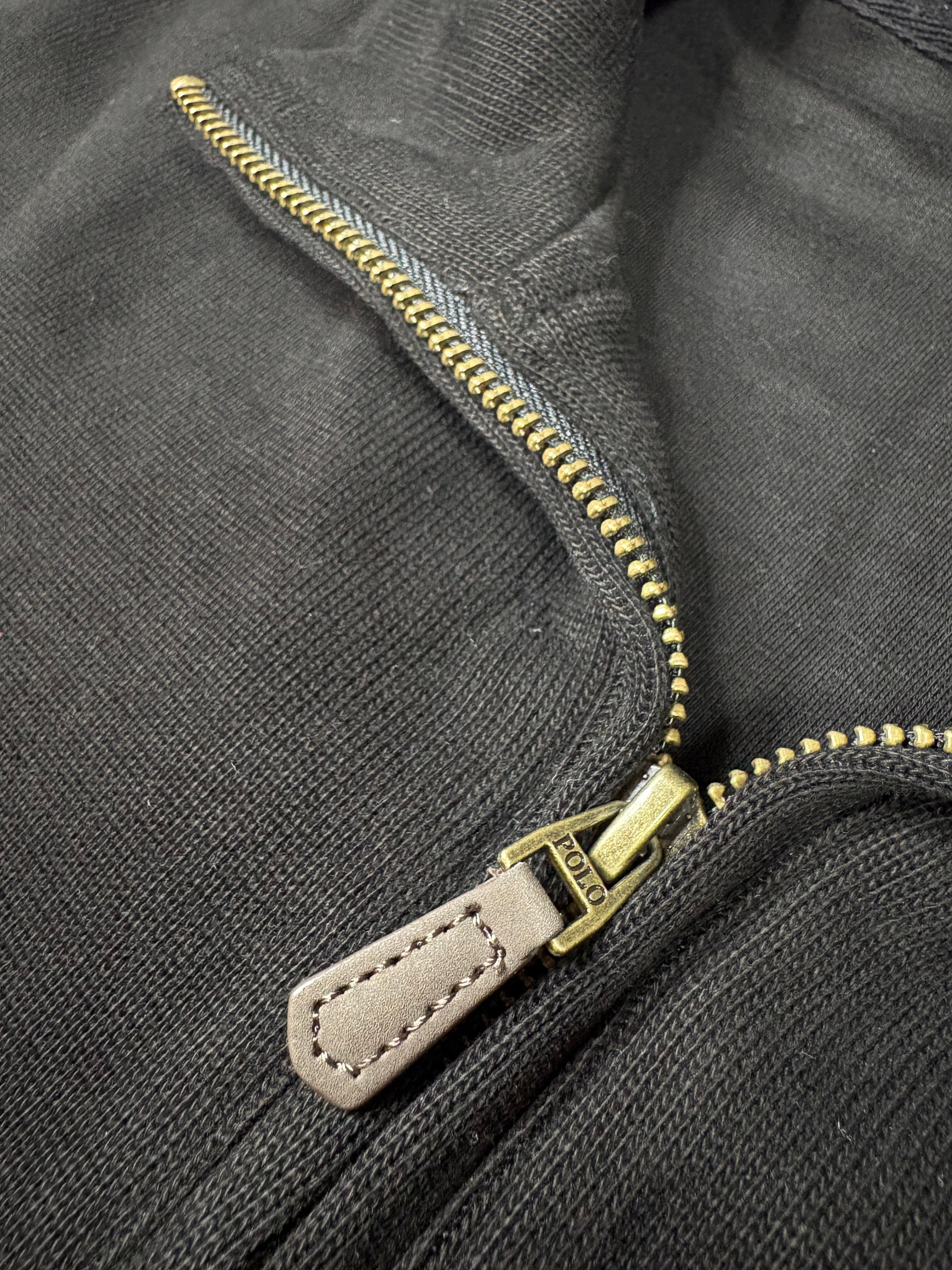 Quarter-Zip Sweater – Black (XL)