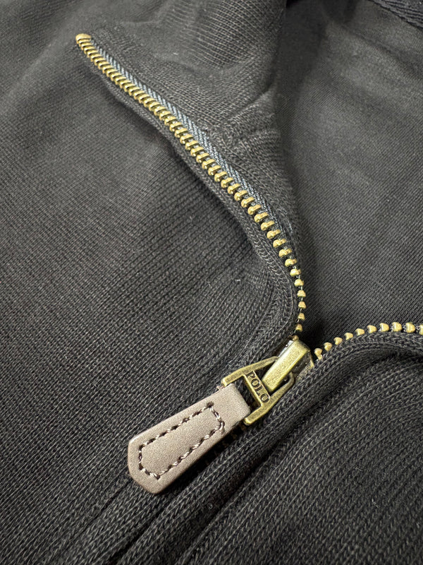 Quarter-Zip Sweater – Black (XL)