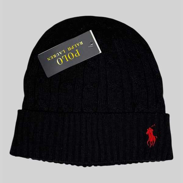 RL Wool Beanie – Navy