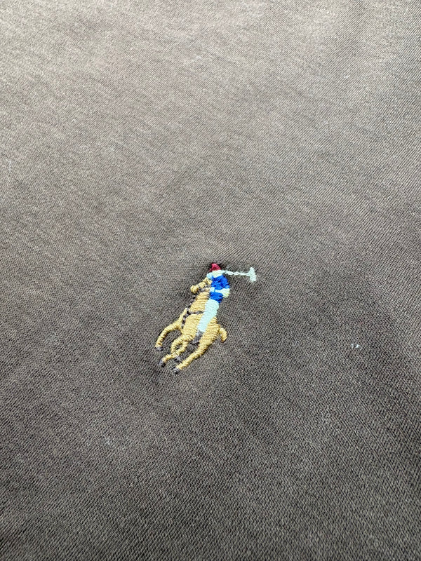 RL Custom Slim Fit Long-Sleeve T-Shirt in Brown (M)