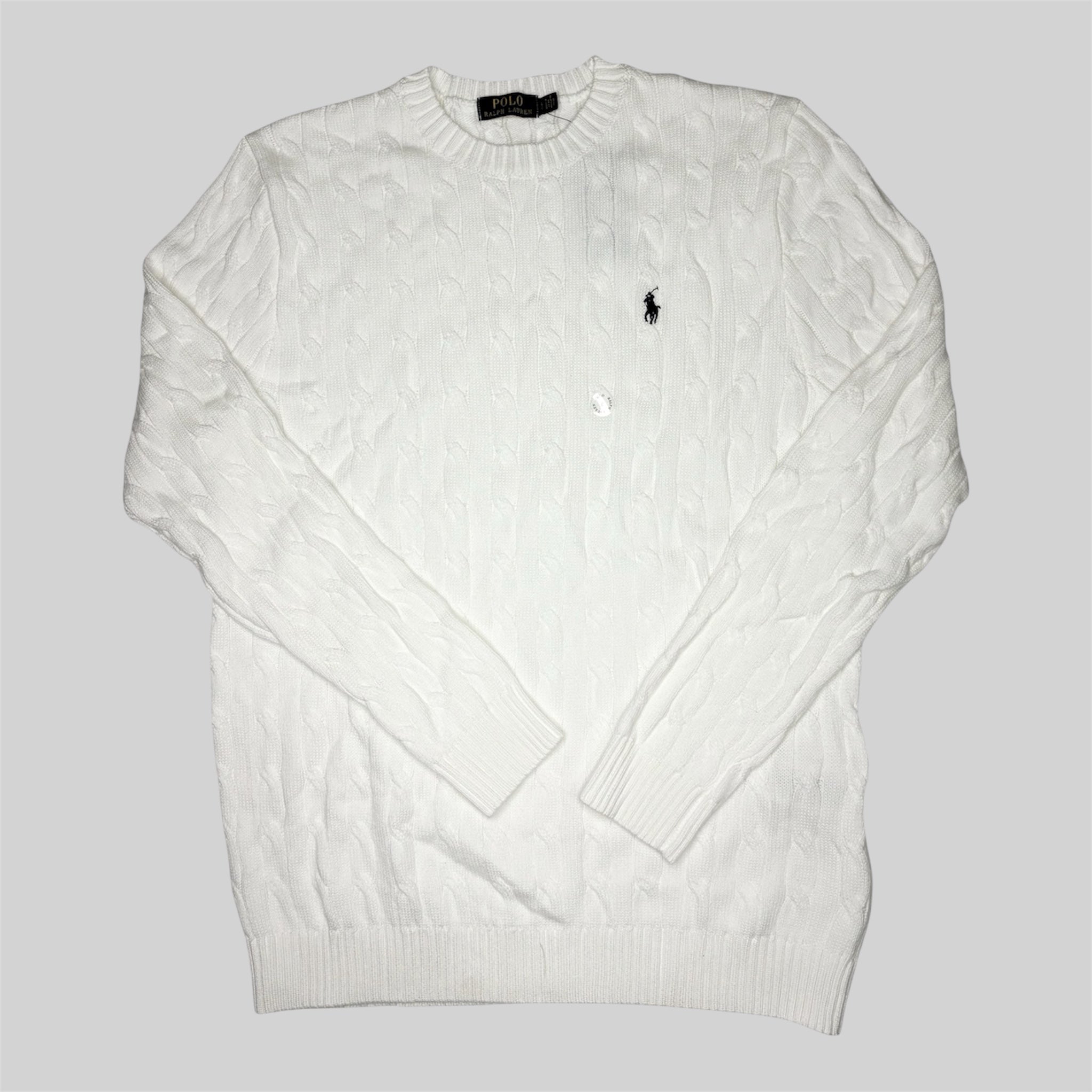 Cable-Knit Jumper – White