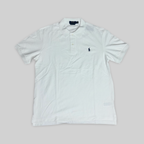 Custom Slim Fit Mesh Polo Shirt – White (XL)
