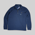 Quarter-Zip Sweater – Navy Blue