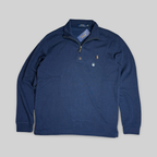 Quarter-Zip Sweater – Navy Blue