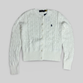 Mini-Cable Cotton Cardigan White (M)