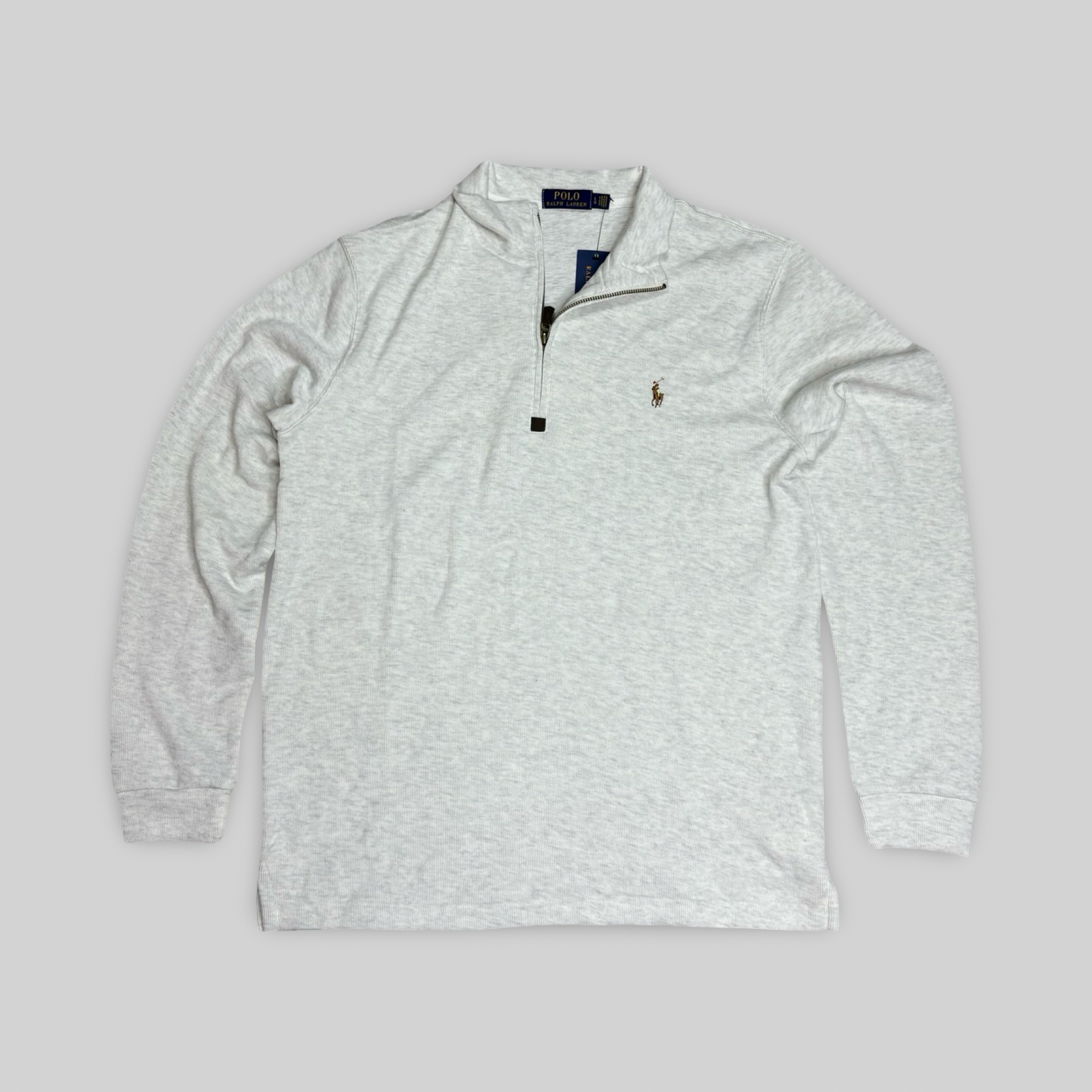 Quarter-Zip Sweater – White (XL)