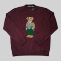 Polo Bear Sweater – Red Wine (L)