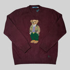 Polo Bear Sweater – Red Wine (L)