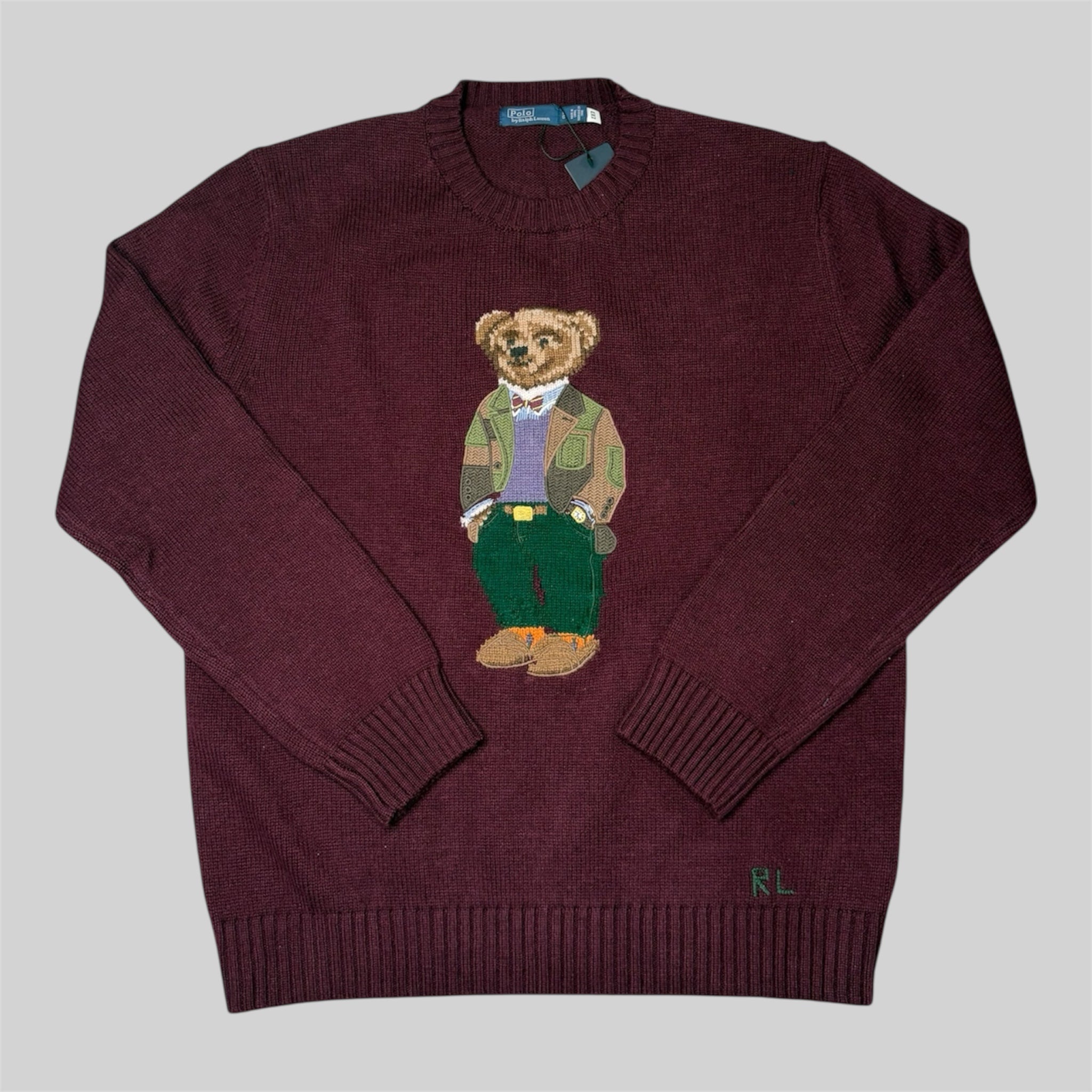 Polo Bear Sweater – Red Wine (L)