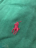 Custom Slim Fit Mesh Polo Shirt – Green (L)
