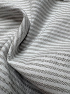 Custom Fit Striped Oxford Shirt Grey/White.