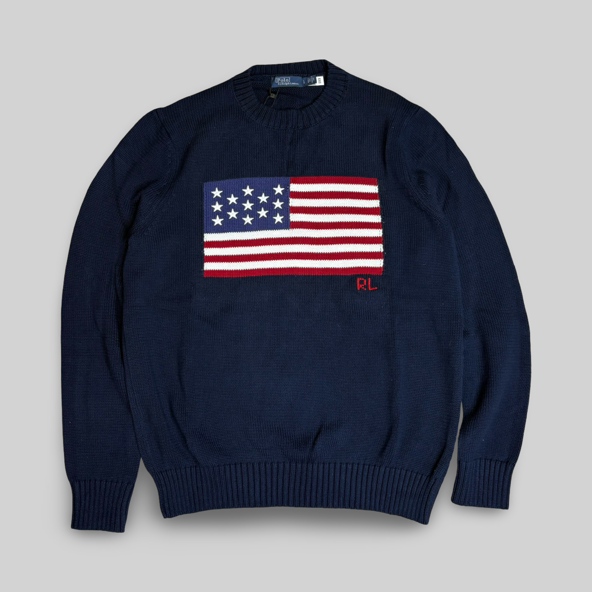 The Iconic Flag Sweater - Navy (L)
